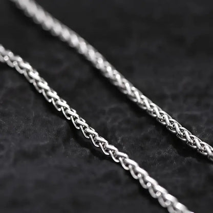 925 Sterling Silver Rotatable Pixiu Necklace | Dragon Bone Chain, Black Gold Wealth Charm for Men, Anti-Deformation