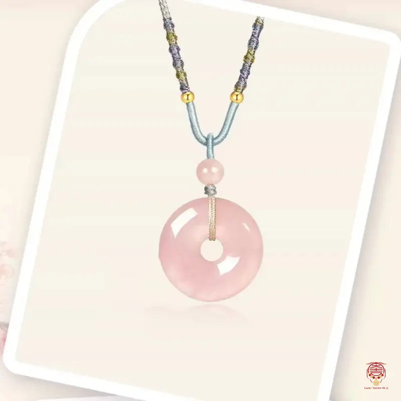 Couples Mount Putuo Blessed Crystal Peace Buckle Pendant - Shared Balance Talisman