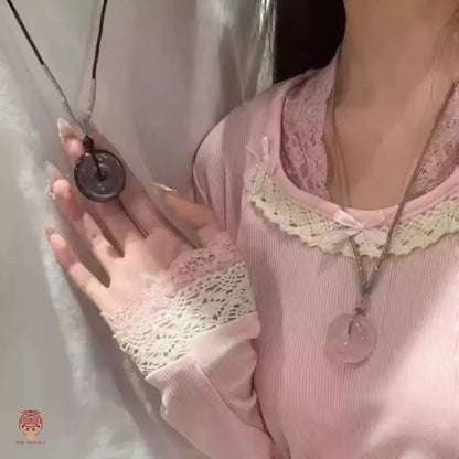 Couples Mount Putuo Blessed Crystal Peace Buckle Pendant - Shared Balance Talisman