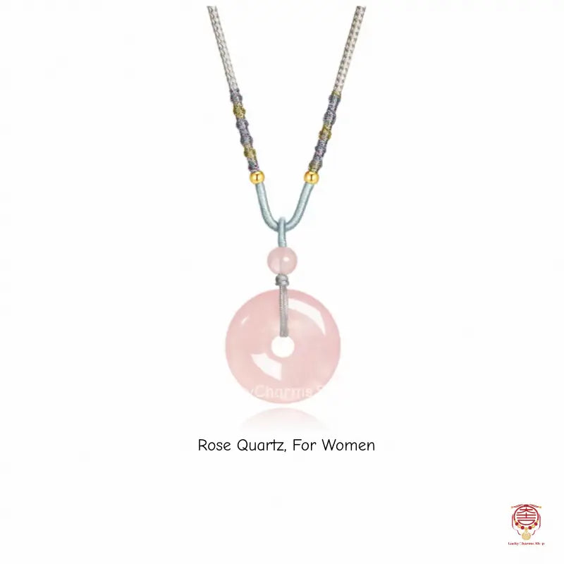 Couples Mount Putuo Blessed Crystal Peace Buckle Pendant - Shared Balance Talisman