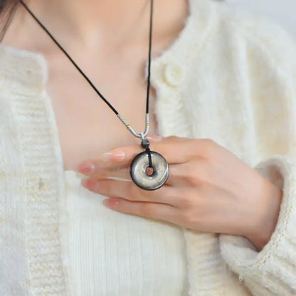 Couples Mount Putuo Blessed Crystal Peace Buckle Pendant - Shared Balance Talisman