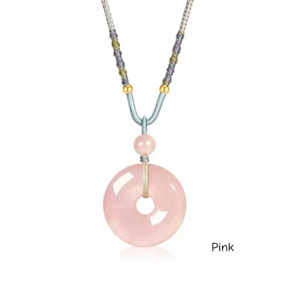 Couples Mount Putuo Blessed Crystal Peace Buckle Pendant - Shared Balance Talisman