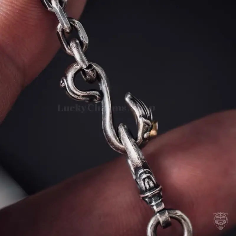 Tibetan Artisan Modular Chain Necklace - Vintage S925 Silver & Brass