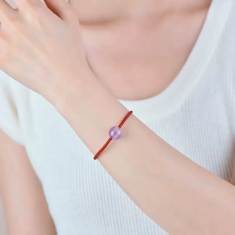 Natural Lavender Amethyst Round Beads (Fortune-turning Beads) | DIY Jewelry Accessory-LuckyCharms.Shop