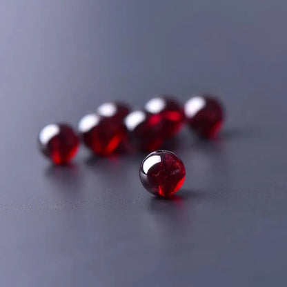 Rhodolite Garnet Fortune-Turning Beads, Boost Vitality | DIY Jewelry Accessory-LuckyCharms.Shop