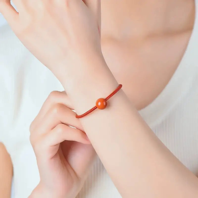 South Red Agate Fortune-Turning Beads, Bring Luck, Ward Off Evil | DIY Jewelry Accessory-LuckyCharms.Shop