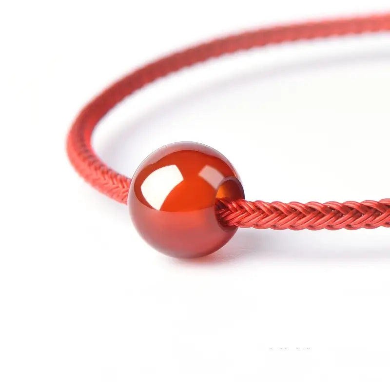 Natural Orange-Red Garnet Round Beads (Fortune-turning Beads) | DIY Jewelry Accessory-LuckyCharms.Shop