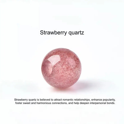 Strawberry Quartz Lucky Beads (Fortune-Turning) | DIY Jewelry Accessory-LuckyCharms.Shop