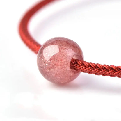 Strawberry Quartz Lucky Beads (Fortune-Turning) | DIY Jewelry Accessory-LuckyCharms.Shop