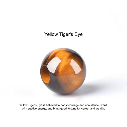 Natural Yellow Tiger Eye Round Beads (Fortune-turning Beads) | DIY Jewelry Accessory-LuckyCharms.Shop