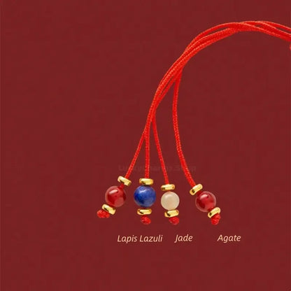 "Happiness 'On Horseback'" 18K Gold Red Lucky Fortune Bracelet from Palace Museum | Tang Dynasty Inspired Jewelry-LuckyCharms.Shop