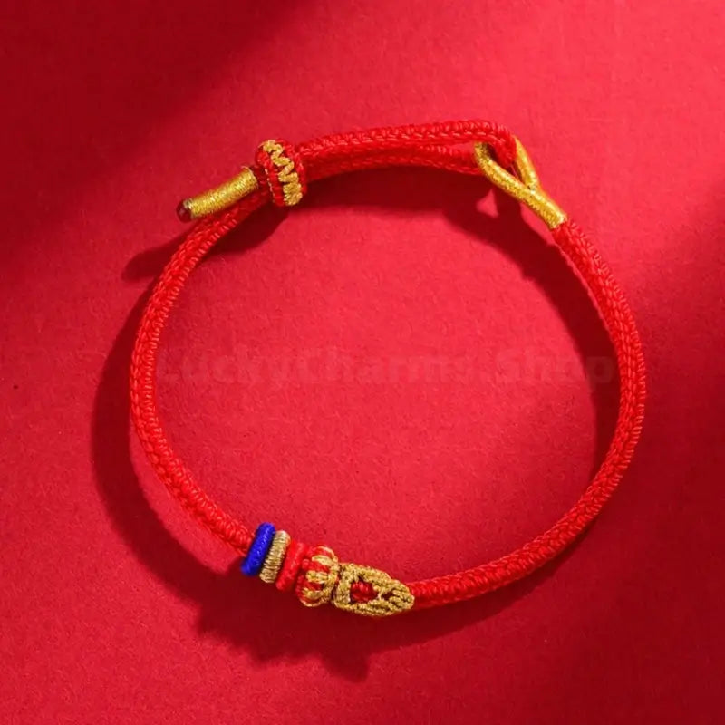 Mount Putuo Blessed Lucky Two-Tone Buddhist Knot Braided Bracelet DIY-Friendly-LuckyCharms.Shop