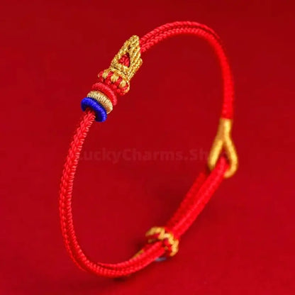 Mount Putuo Blessed Lucky Two-Tone Buddhist Knot Braided Bracelet DIY-Friendly-LuckyCharms.Shop