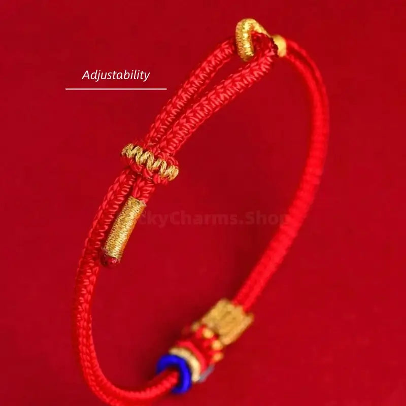 Mount Putuo Blessed Lucky Two-Tone Buddhist Knot Braided Bracelet DIY-Friendly-LuckyCharms.Shop