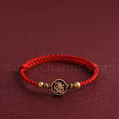 Chinese Zodiac Lucky Health Beads Handmade Braided Rope Blessing Bracelet Jewelry-LuckyCharms.hop