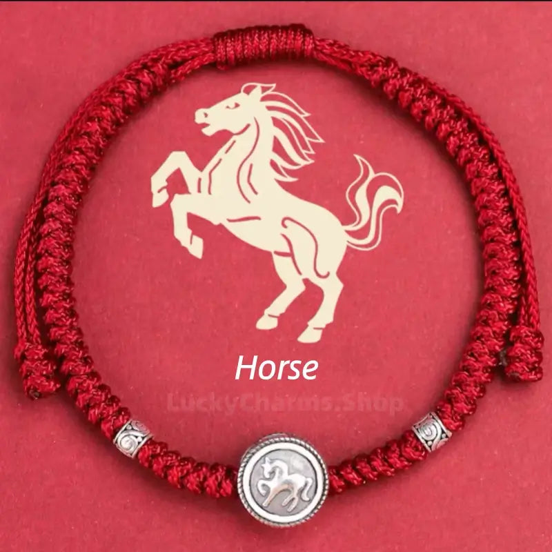 925 Silver Chinese Zodiac Double-Sided Fortune-Turning Bead Braided Hand Rope | Adjustable, Minimalist Chinese Style, Two Colors Optional-LuckyCharms.Shop
