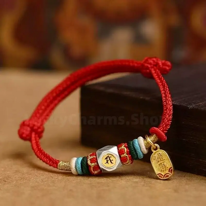 Chinese Zodiac Guardian Buddhas Seed Syllables Handmade Blessing Rope Bracelet-LuckyCharms.Shop