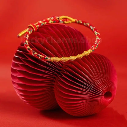 Chinese Zodiac Guardian Buddha Corresponding Color Blessing Dragon Knot Protective Bracelet-LuckyCharms.Shop