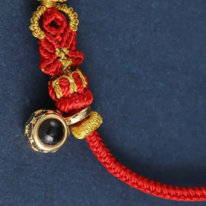 Mount Putuo Blessing Chinese Zodiac Guardian Projection Stone Lucky Braided Bracelet-LuckyCharms.Shop