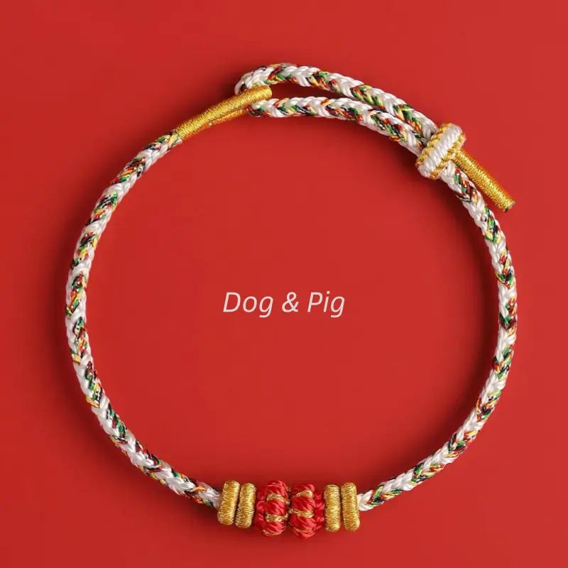 Mount Putuo Blessed DIY-friendly Zodiac Guardian Braided Bracelet-LuckyCharms.Shop
