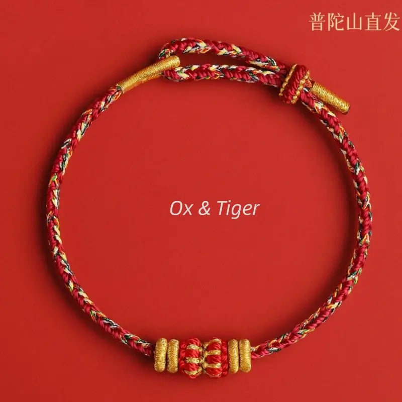 Mount Putuo Blessed DIY-friendly Zodiac Guardian Braided Bracelet-LuckyCharms.Shop