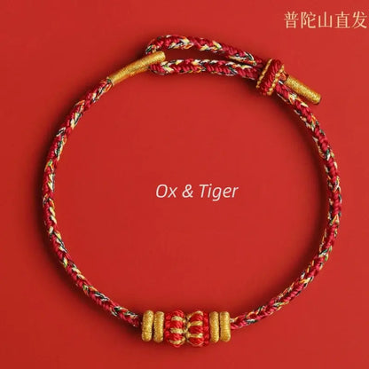 Mount Putuo Blessed DIY-friendly Zodiac Guardian Braided Bracelet-LuckyCharms.Shop