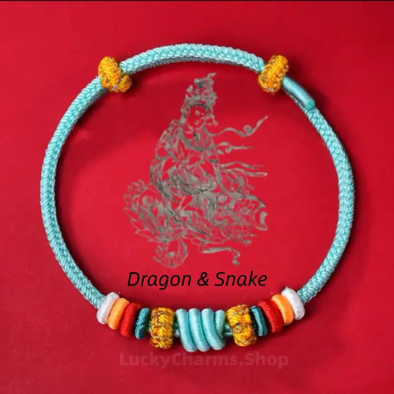 Wutai Mountain Blessed Three-Knot Chinese Zodiac Guardian Bracelet | Adjustable Red String Luck Bracelet for Zodiac Natives-LuckyCharms.Shop