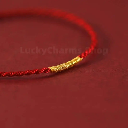 Golden Threads Ultra-thin Braided Hand Rope Blessing Bracelet for Love Luck Wisdom-LuckyCharms.Shop
