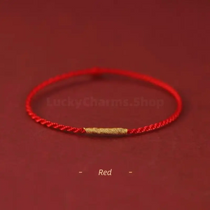 Golden Threads Ultra-thin Braided Hand Rope Blessing Bracelet for Love Luck Wisdom-LuckyCharms.Shop