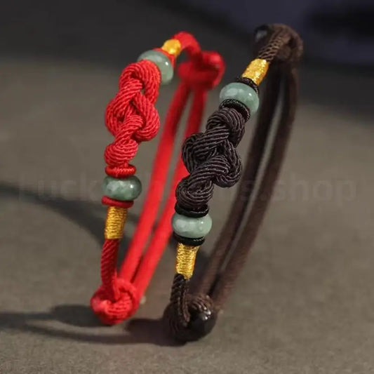 Truelove Knot Fortune-Turning Bead Lucky Handmade Rope Bracelet-LuckyCharms.Shop