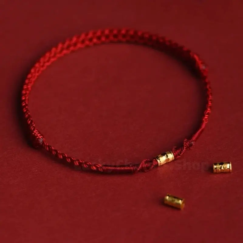 Putuo Mount 999 Pure Gold Lu Lu Tong Fortune Success Blessing Bracelet--LuckyCharms.Shop