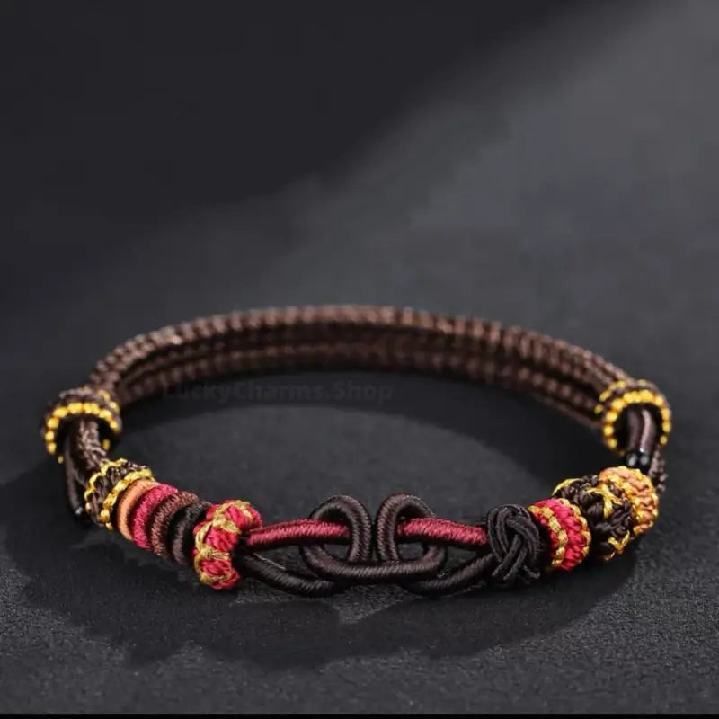 Black Myth Wukong Knot Chinese Style Braided Bracelet | Adjustable Romantic Gift Bracelet-LuckyCharms.Shop