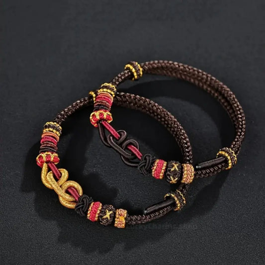 Black Myth Wukong Knot Chinese Style Braided Bracelet | Adjustable Romantic Gift Bracelet-LuckyCharms.Shop