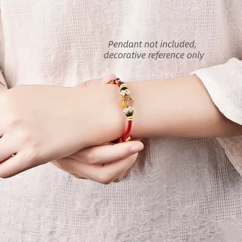 DIY-Friendly Peach Blossom Knot Twist Chain Adjustable Braided Bracelet-LuckyCharms.Shop