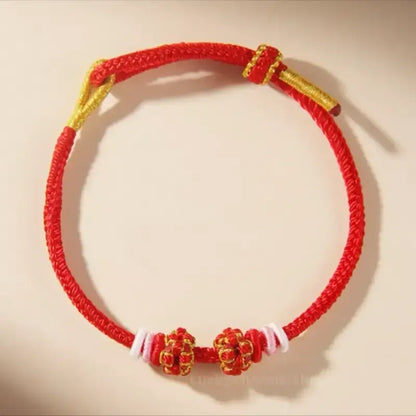 Peach Blossom Knot Solid Color Lucky Braided Bracelet | DIY-friendly Series 3-LuckyCharms.Shop