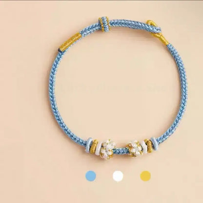 Mount Putuo Blessed Peach Blossom Knot Light Color DIY Bracelet (Series 1)-LuckyCharms.Shop