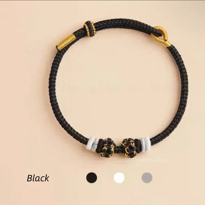 Putuo Blessed Peach Blossom Knot Solid Color Single-Layer Bracelet DIY-Friendly Series 9-LuckyCharms.Shop