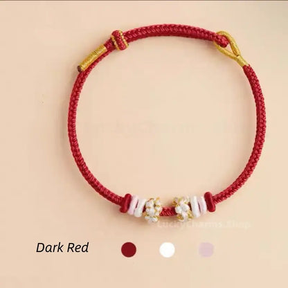 Putuo Blessed Peach Blossom Knot Solid Color Single-Layer Bracelet DIY-Friendly Series 9-LuckyCharms.Shop