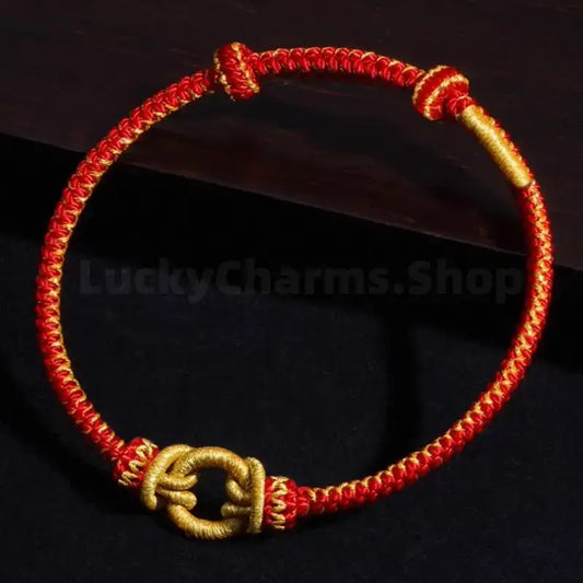 Longhu Mountain Blessing Heaven-Earth Ring Zodiac Guardian Braided Taoist Bracelet Giftable-LuckyCharms.Shop
