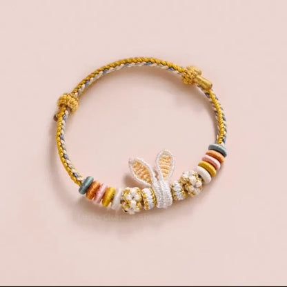 Lucky Rabbit Ear DIY Bracelet Adjustable Braided Friendship Jewelry for Girls Gift-LuckyCharms.Shop