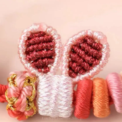 Bunny Ears Artisan DIY Cord Bracelet - 3mm Modular Cotton Hand Strand