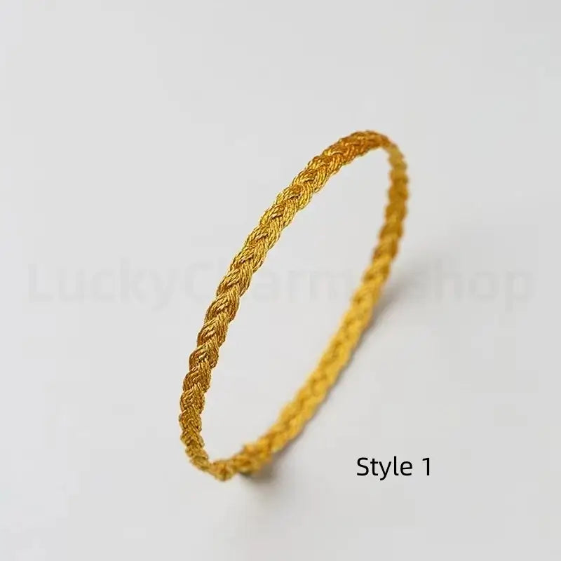 Snake-textured Three Colorful Braided Hand Rope Bracelet-LuckyCharms.Shop