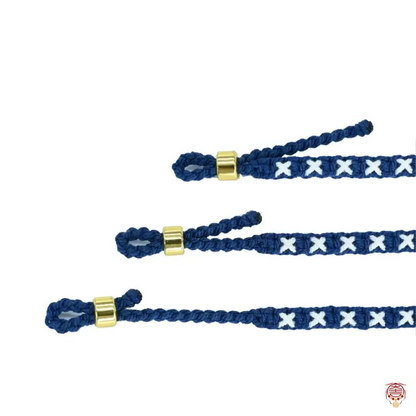 Tibetan-Style Star Pattern Hand-Woven Cotton Cord Bracelet