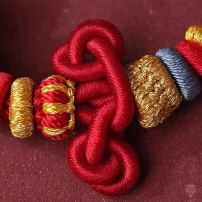 Wutai Blessed Wenchang Knot Sunflower Braided Bracelet for Exams & Career