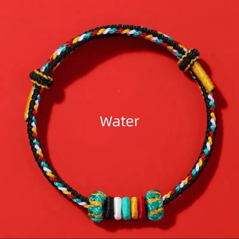 Mount Putuo Blessed Five Elements Completion Hand-Woven Bracelet | Lucky Protection & Energy Balance