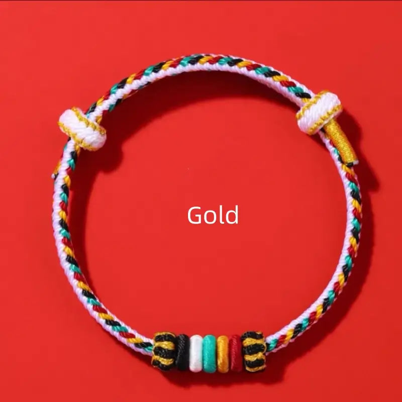 Mount Putuo Blessed Five Elements Completion Hand-Woven Bracelet | Lucky Protection & Energy Balance