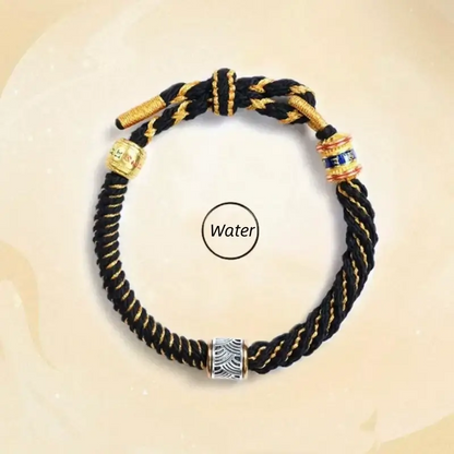 Six-Syllable Mantra Fortune-Turning Bead WUXING Five Elements Guardian Bracelet-LuckyCharms.Shop