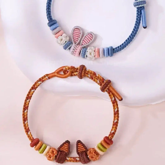 Zootopia Inspired Handmade Braided DIY Bracelet | Judy/Nick Ear Design Adjustable Friendship Jewelry-LuckyCharms.Shop