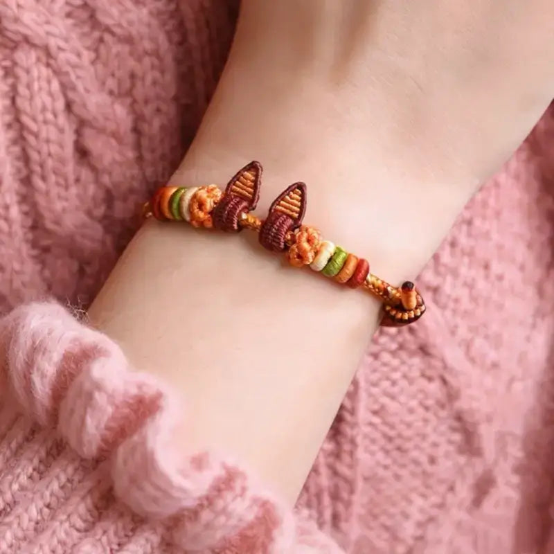Zootopia Inspired Handmade Braided DIY Bracelet | Judy/Nick Ear Design Adjustable Friendship Jewelry-LuckyCharms.Shop