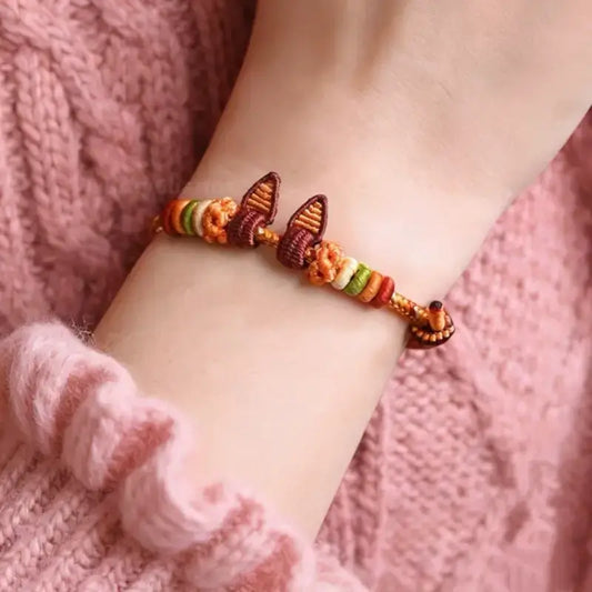 Zootopia Inspired Handmade Braided DIY Bracelet | Judy/Nick Ear Design Adjustable Friendship Jewelry-LuckyCharms.Shop